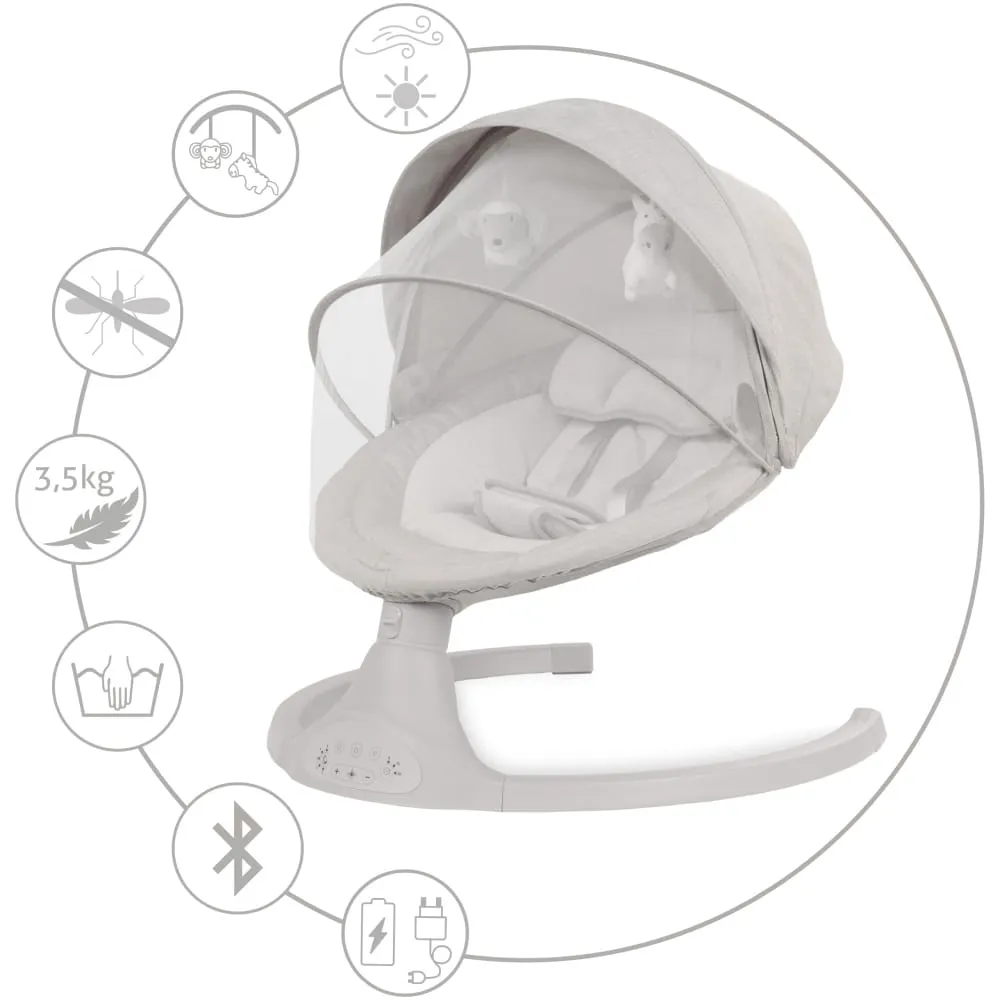 Шезлонг - качели Kidwell Luxi light melang